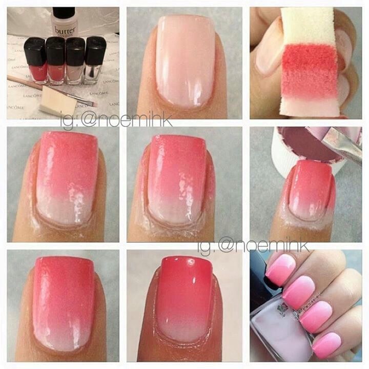Musely Get A Sponge I Use An Ordinary Kitchen And It Works Well But You Can Proper One For Nails 2 Either Dab Two Diffe Colors On The