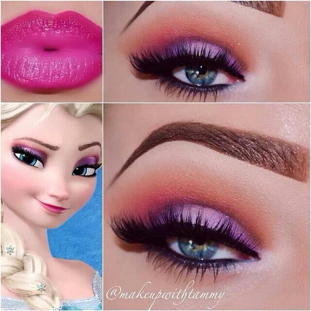 Elsa from disney's frozen makeup tutorial Frozen' makeup ideas