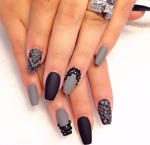 26 Cute Coffin Nails - Musely