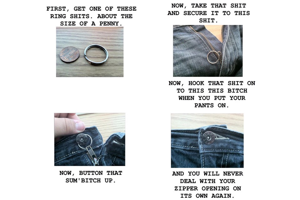 How To Keep Your Zipper From Falling Down Musely