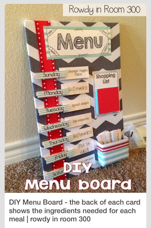DIY Menu Idea. Musely