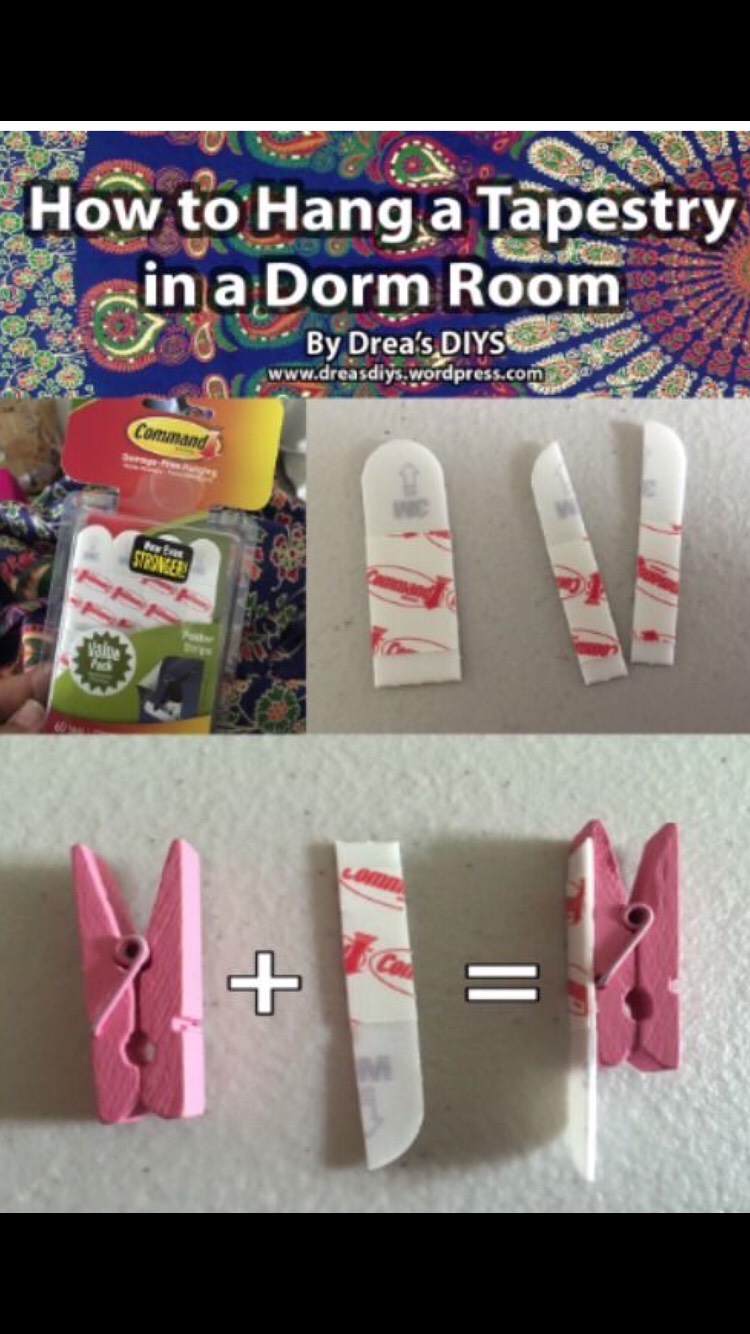 Super Easy Way To Hang Tapestries Musely