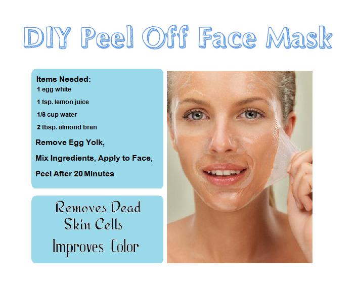 Diy peel off face mask with egg