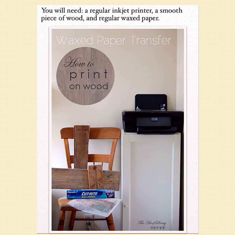 How to Wood Waxed Paper Transfer Musely