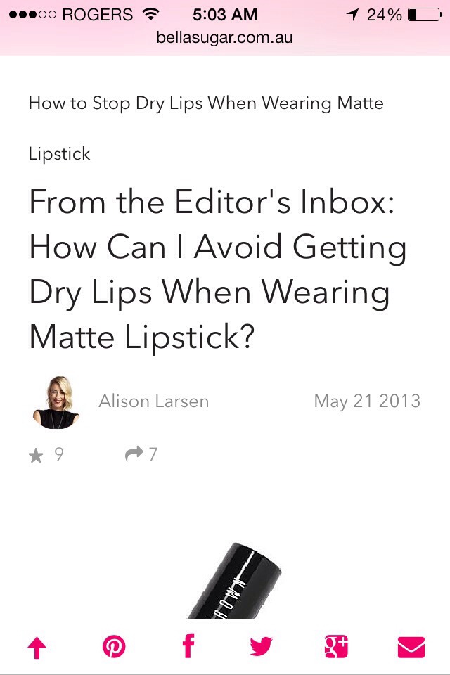 Keep Your Lips From Drying Out While Wearing Matte Lipstick Musely