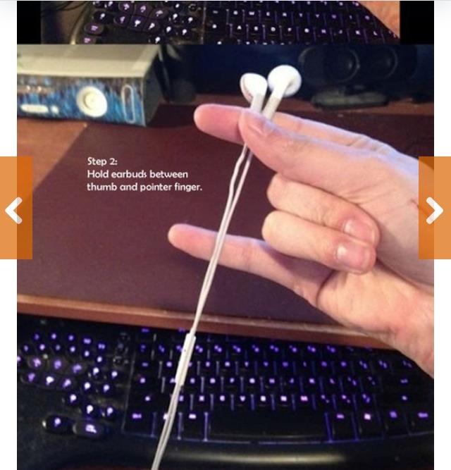 Prevent Tangling Of Headphone Cords With This Super Neat Storing Trick