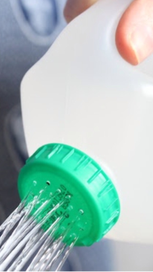 Pierce Small Holes In A Used Milk Bottle To Create A Thrifty Watering