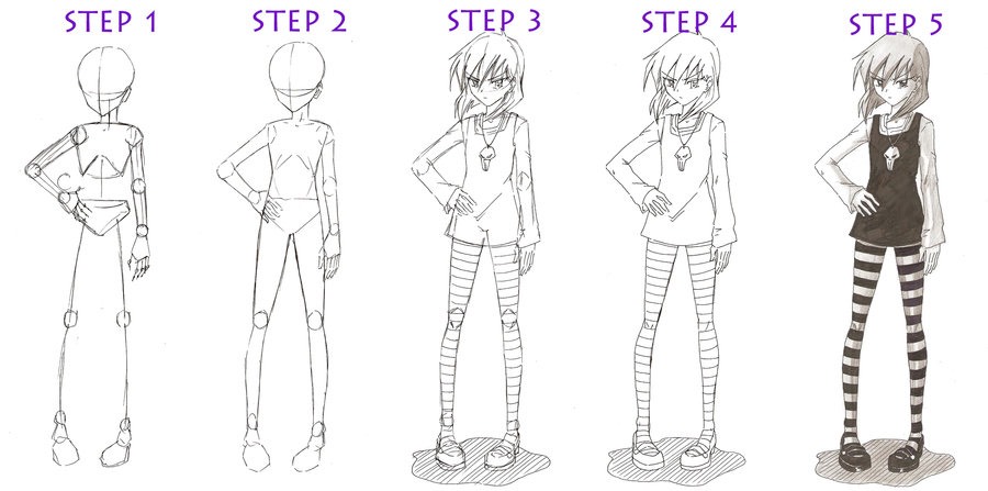 The Complete Guide On Drawing An Anime Girl - Musely