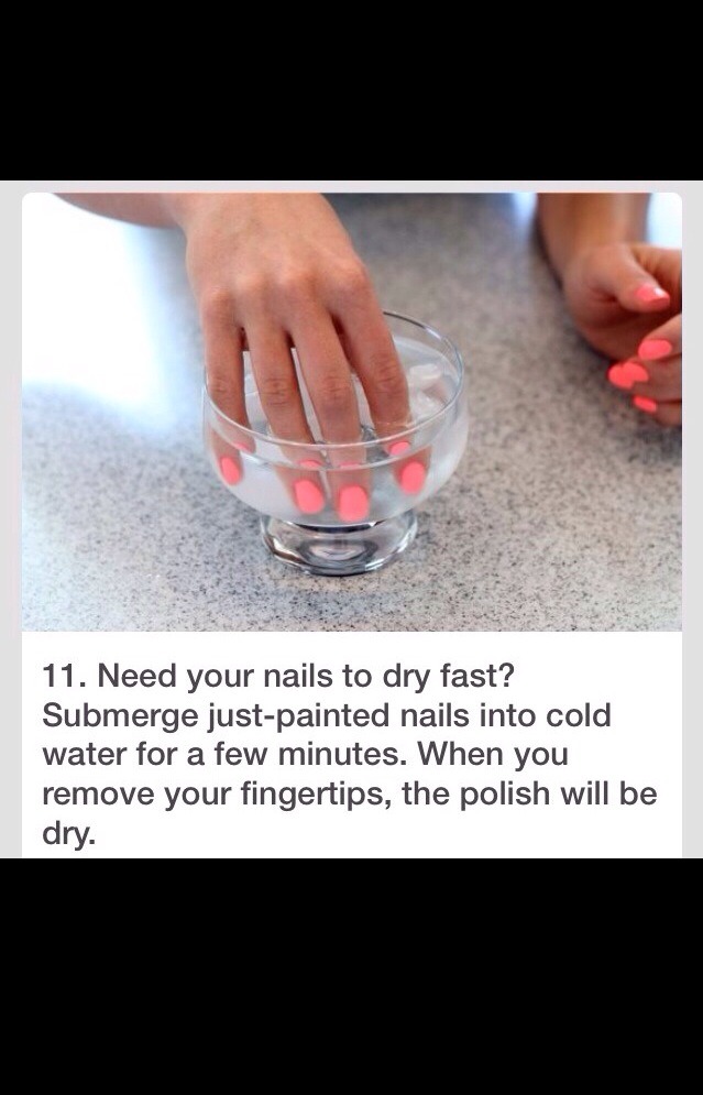 Need you nails to dry quick?💅 by Grace Irwin Musely