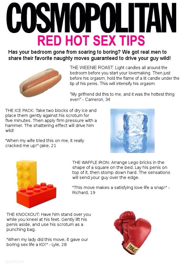 Red Hot Tips To Please Your Man Tonight By Brittany Tranchon.