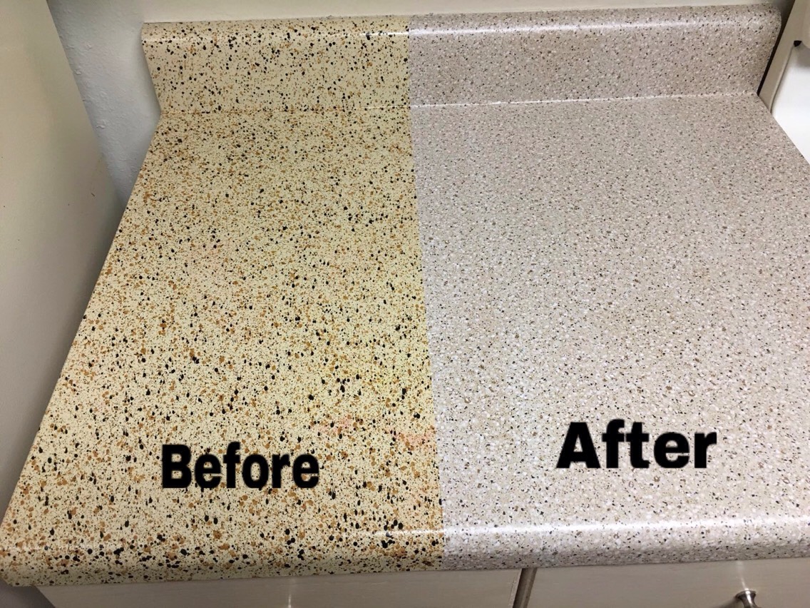 Diy Redo Your Ugly Laminate Countertops For Under 10 With