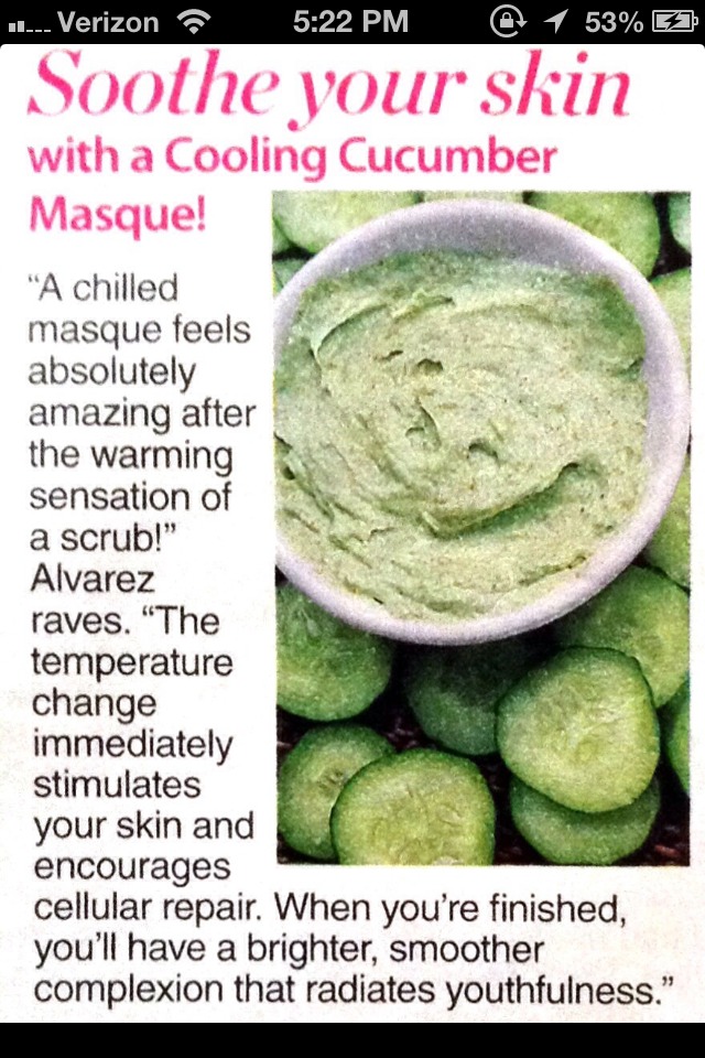DIY Cucumber Face Mask Musely