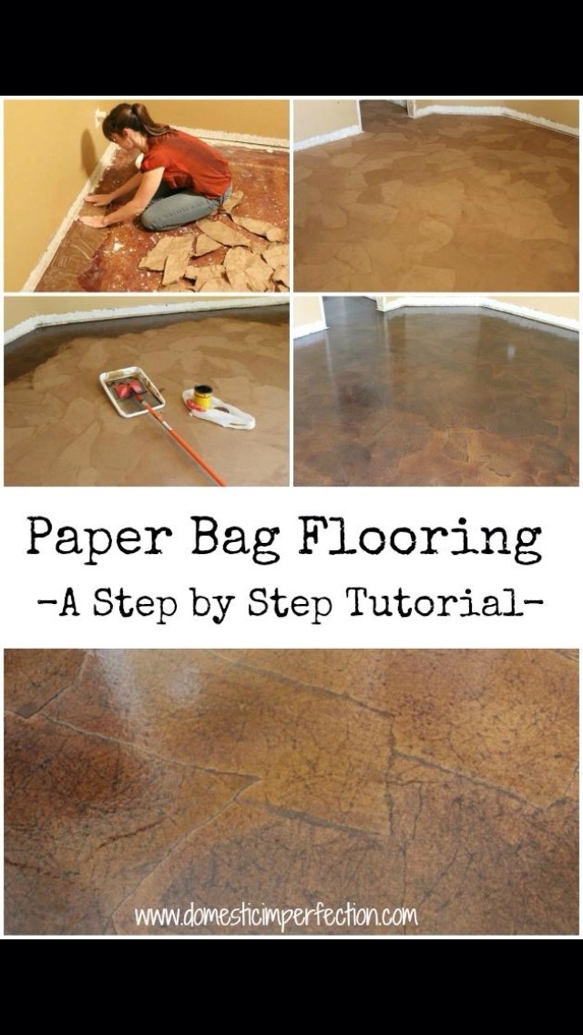 How To Make A Paper Bag Flooring Step By Step By Monica Gavrea
