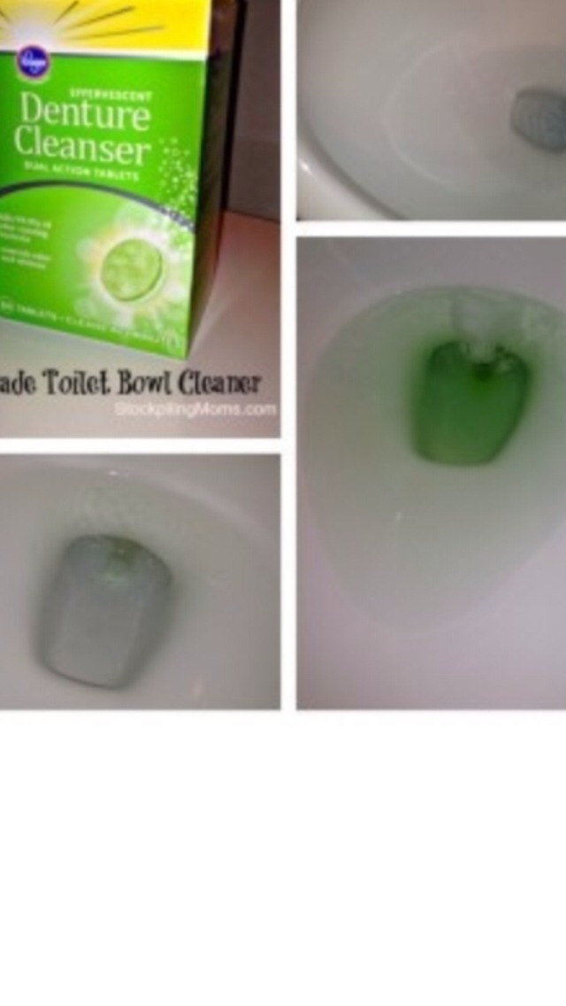 Add Denture Cleansing Tablets To Your Toilet To Remove Stubborn Stains