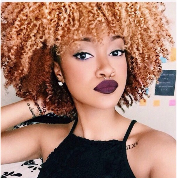 Dyed Hair on Dark Skin Girls / Colored Hair on Darker Skin - Musely