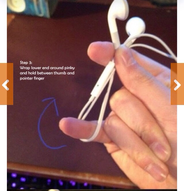Prevent Tangling Of Headphone Cords With This Super Neat Storing Trick