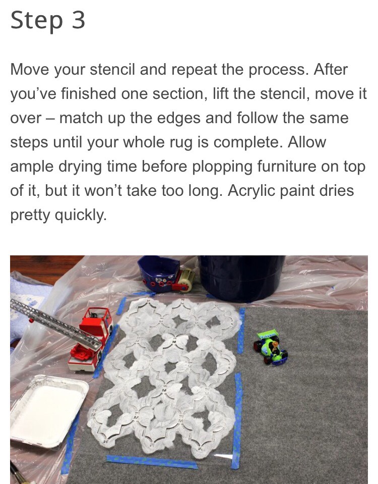 How To Stencil A Rug by Jo ⭐️ Musely