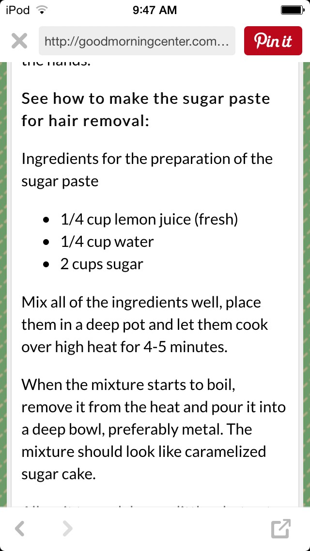 Ancient Egyptian Sugar Hair Depilation Sugar Paste Musely