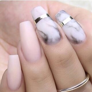 26 Cute Coffin Nails - Musely
