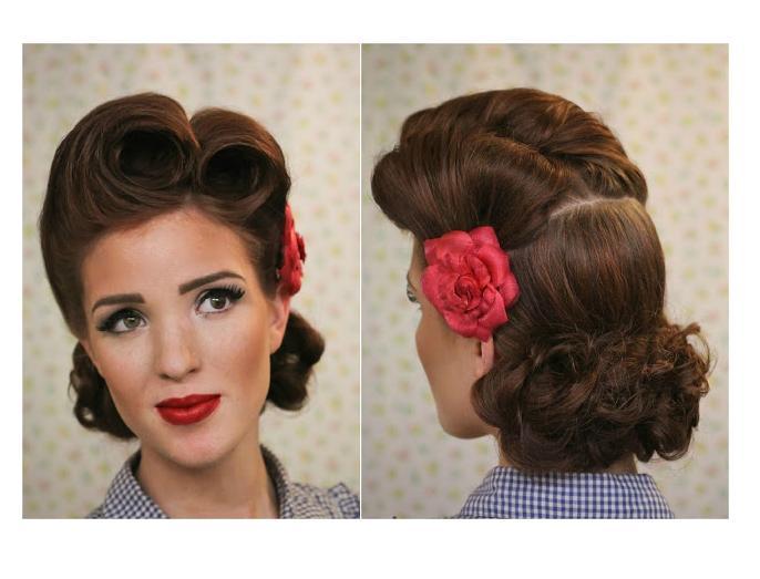 How To Do Vintage Pin Up Victory Rolls By Mau Lyn Musely