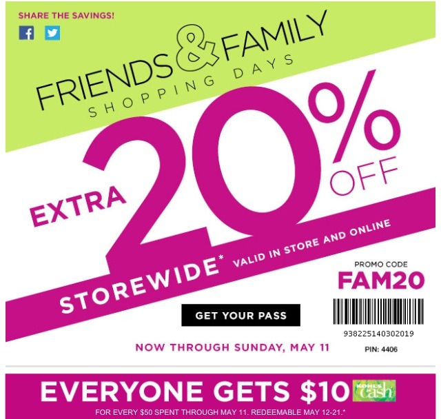 Kohls Coupon For Family And Friends. Musely