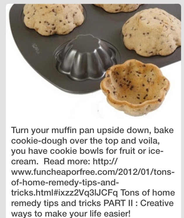 You Can Make Cookie Or Brownie Bowls Then Fill With Whatever... Use