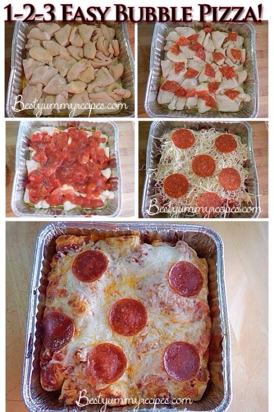 Chicken Pepperoni Pizza Bake (no dough) Musely