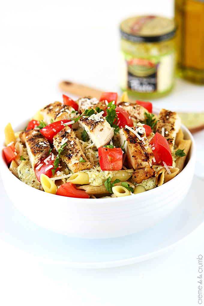 duplicate boston pizza's pesto penne. SO YUMMY!! Musely