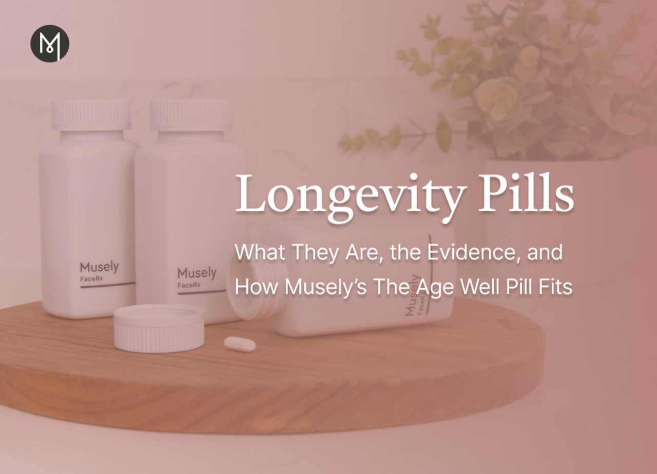 Longevity Pills: What They Are, the Evidence, and How Musely’s Age Well Pill Fits
