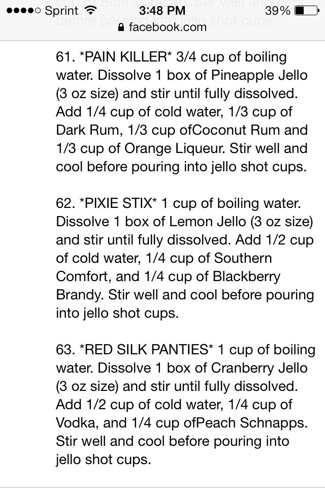More Jello Shots By Erica Renea Musely