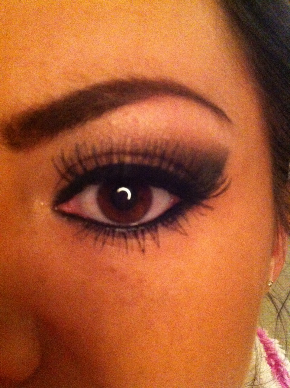 Put Tape From The Corner Of Your Eyes To The Corner Of Your Eyebrows