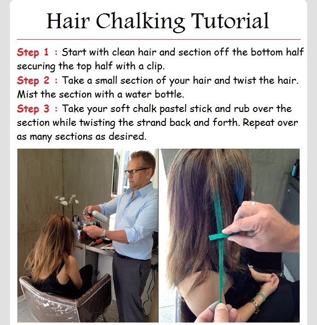Hair Chalk Tutorial Musely