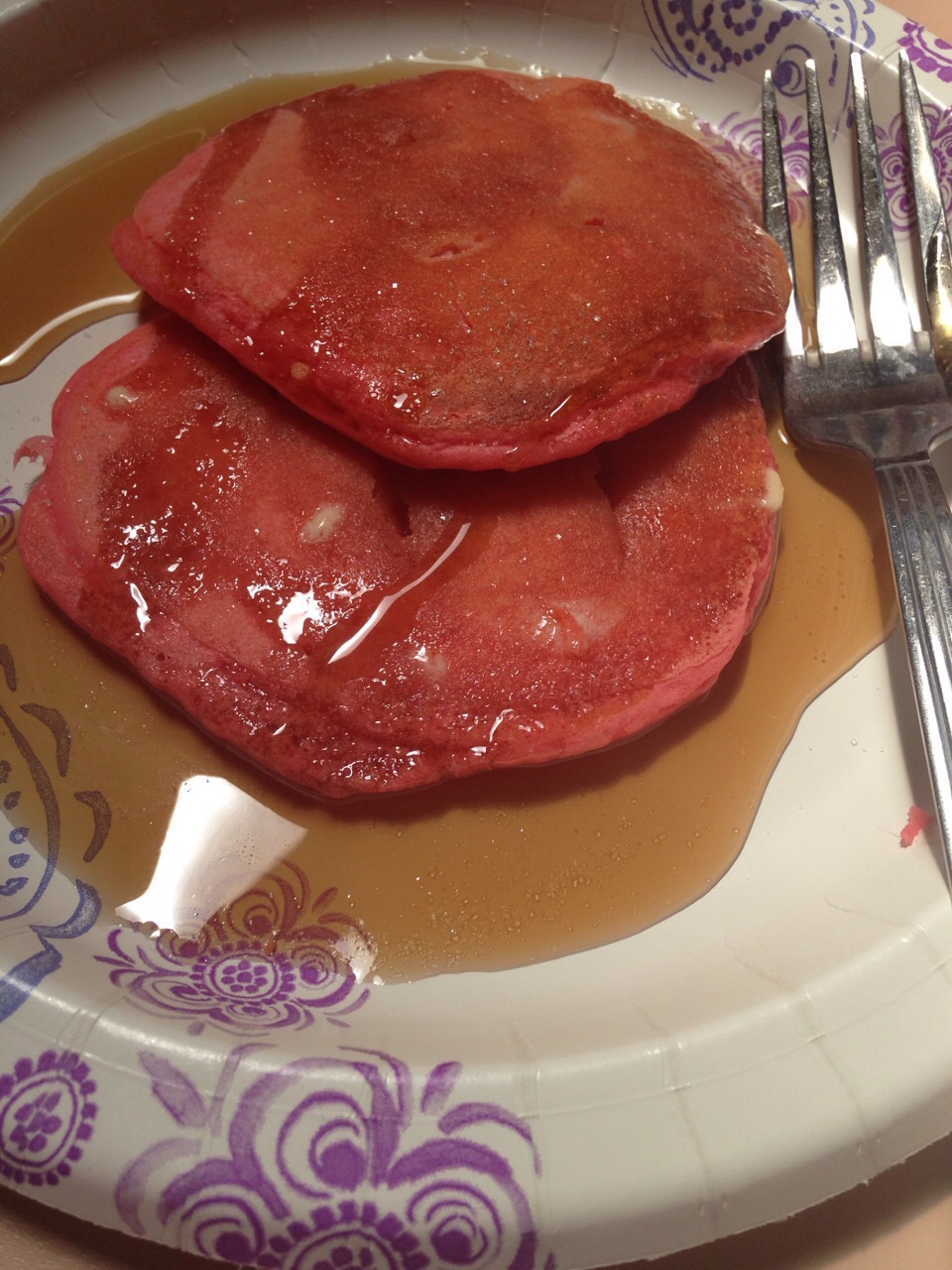 How To Make Pink Pancakes !! Musely