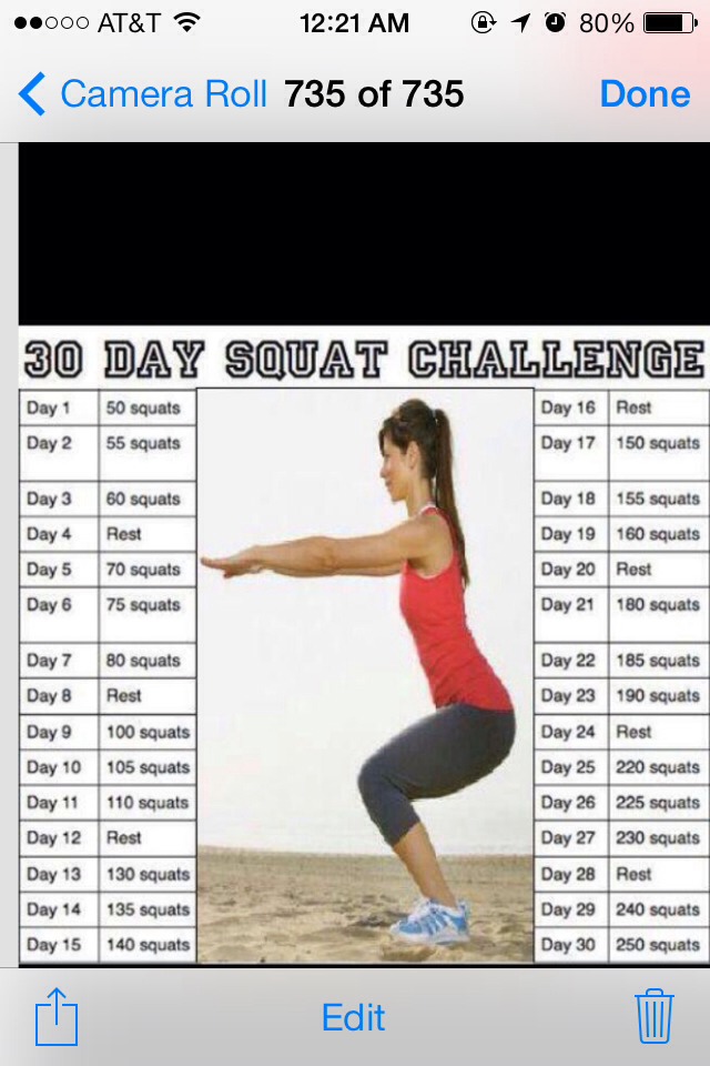 30 Day Squat Challenge������ - Musely