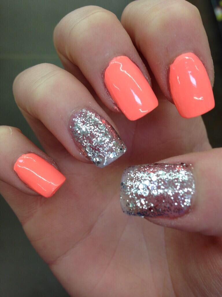 маникюр персиковый с блестками. маникюр персиковый с блестками. маникюр персиковый с серебром. персиковые ногти с блестками. маникюр персиковый с блестками.