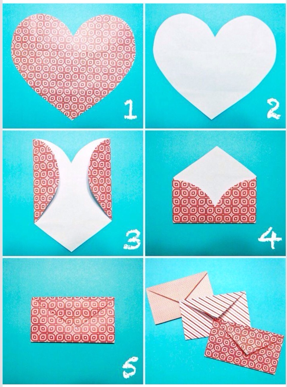 ️ Heartshaped Envelopes ️ Musely