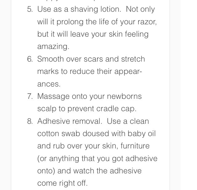 Here Is Some Uses For Baby Oil 👶👍 Musely