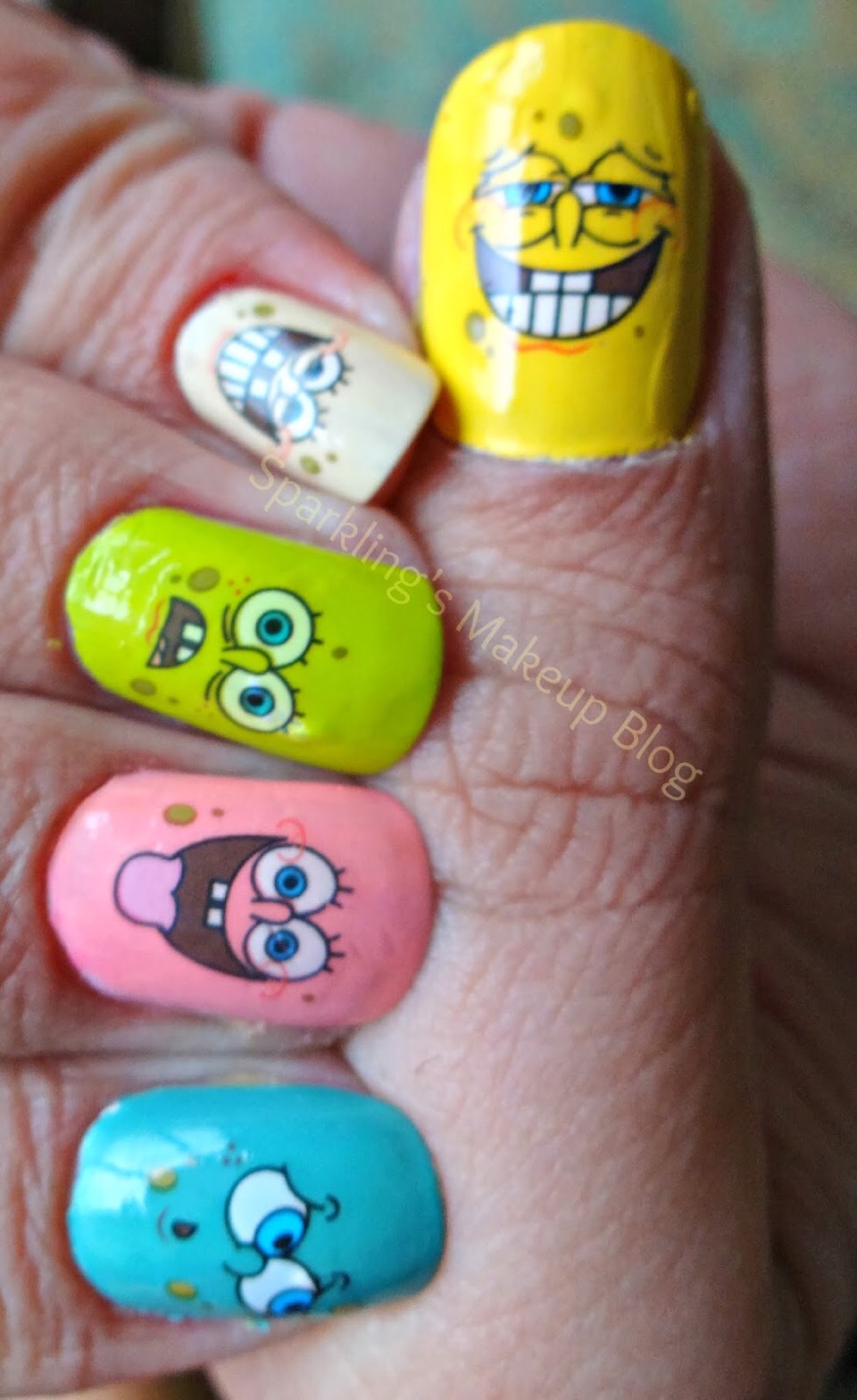 Awesome Spongebob Nails! - Musely