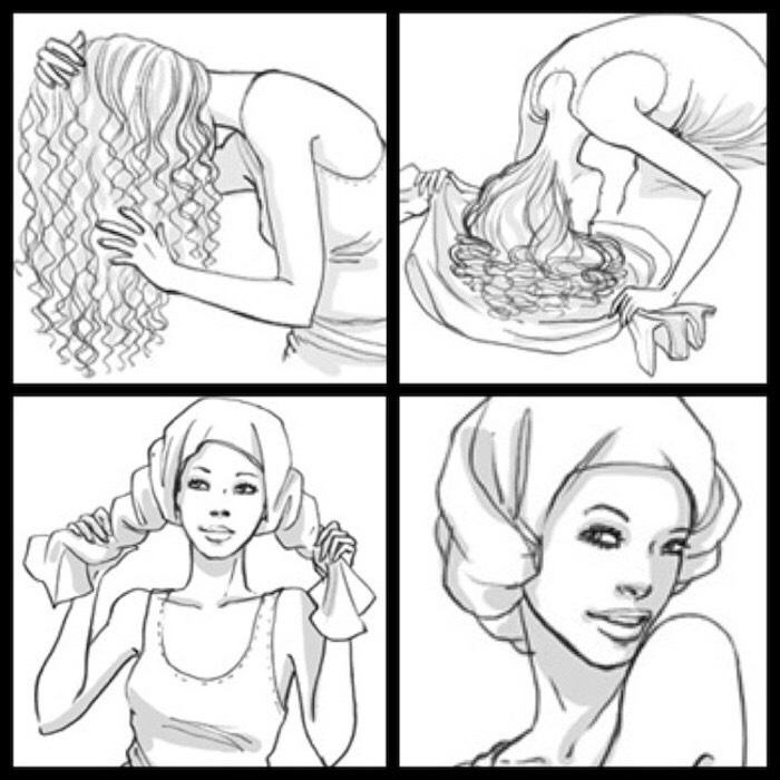 Here S How To Plop Your Hair For The Best Curls Of Your Life Musely