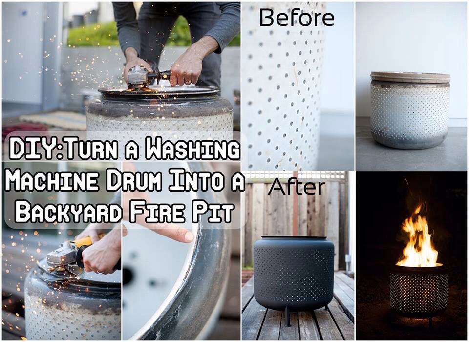 DIY Washing Machine Drum Into Fire Pit!🔥 Musely
