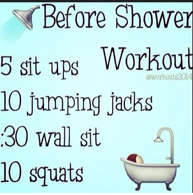 Before Shower Quick Exercise Musely