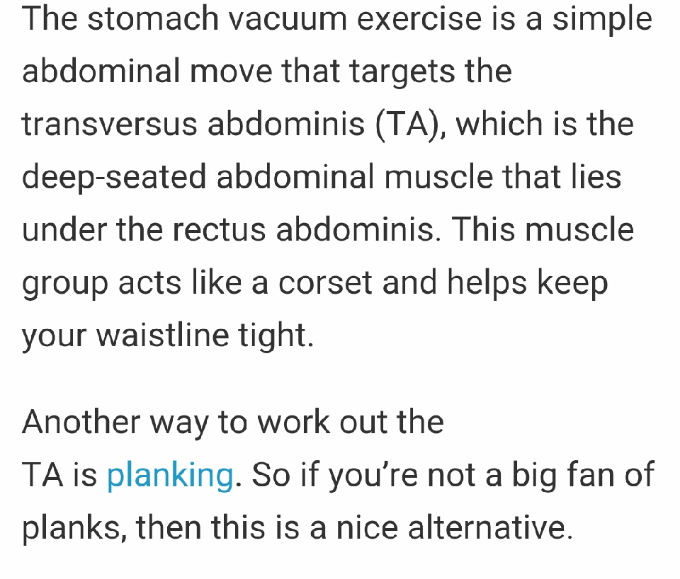 The Stomach Vacuum Exercise, The Easiest Way To Get A Thinner Waist