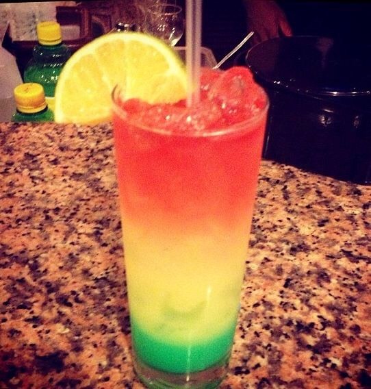 Jamaica Me Happy layered Drink Musely