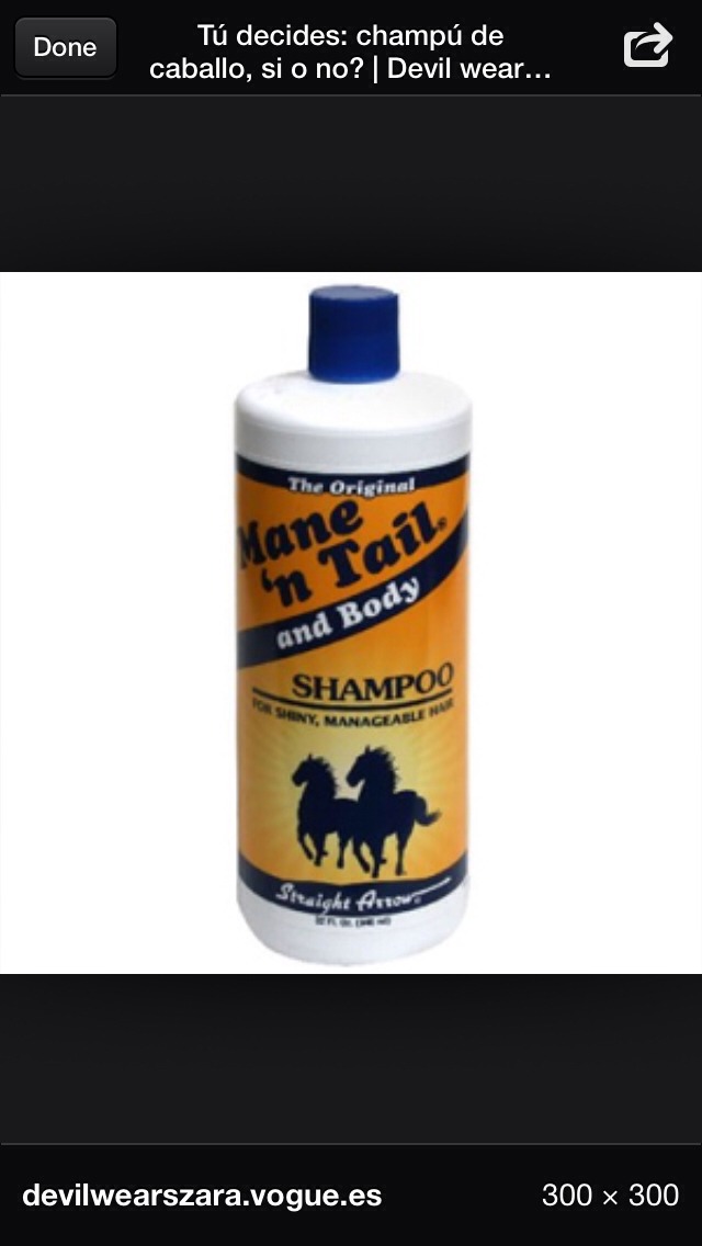 Usa El Shampoo De Caballo Es Buenisimo Para El Cabello Musely