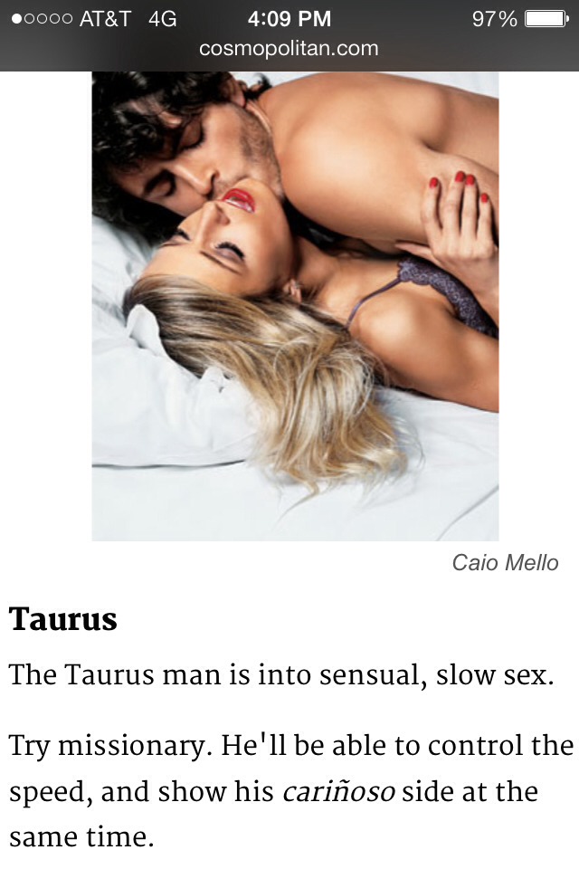 Best Sex Positions For Taurus Man