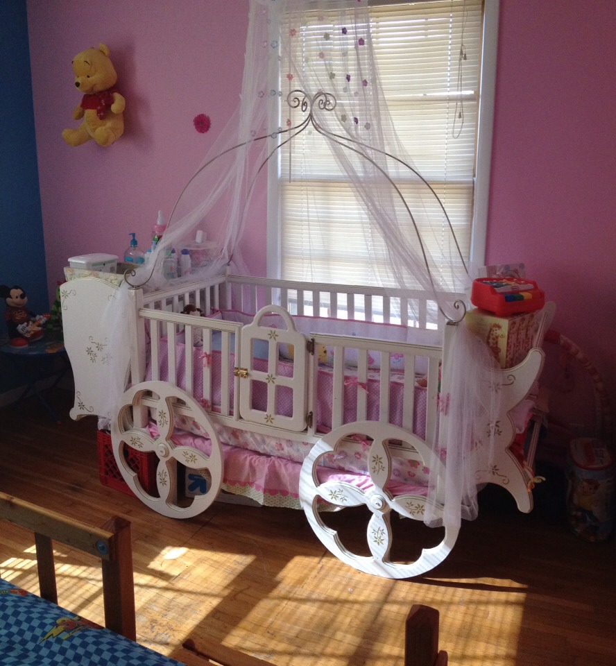 princess carriage baby crib