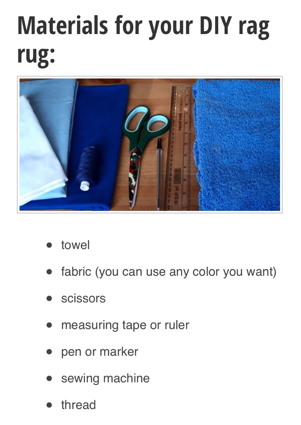 How To Make A Rag Rug. ( Sewing Method) Musely