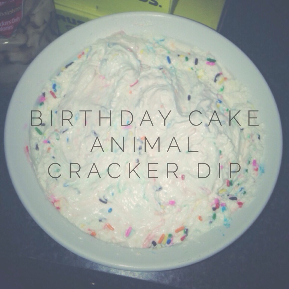 Birthday Cake Animal Cracker Dip Musely