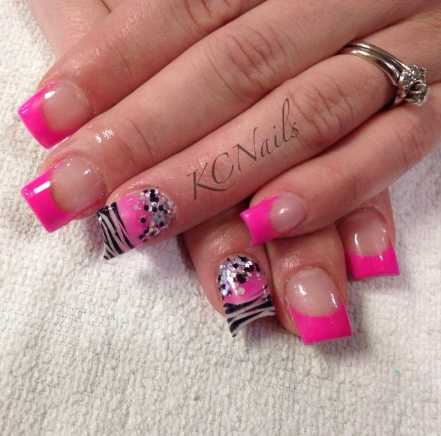 Pink Tip Nail Art Images And Design Ideas Zebra Tip Nail Designs Choice Image Art And Design Ideas Print