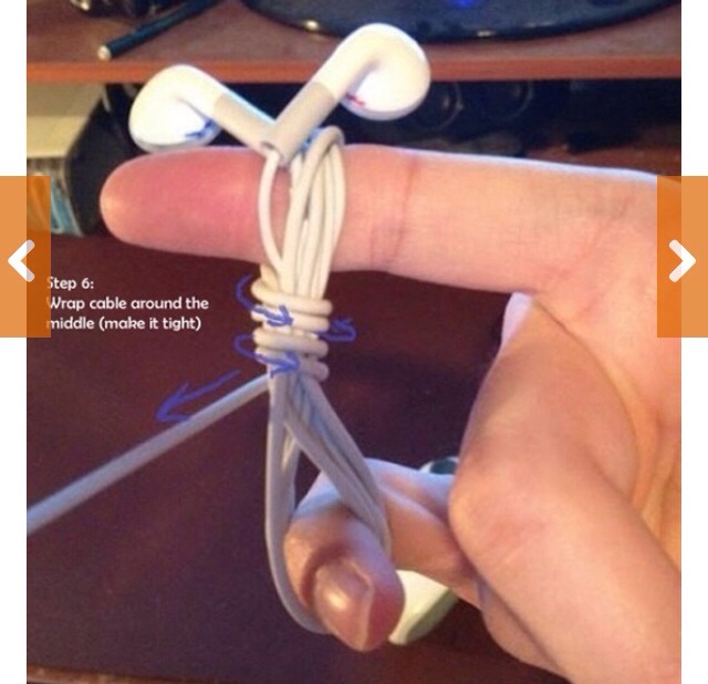 Prevent Tangling Of Headphone Cords With This Super Neat Storing Trick